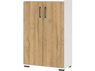 dossierkast,HxBxD 1230x800x400mm,2xinlegbodem,3ordnerhoogte,romp wit - 2