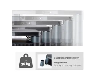 Monitorstandaard Fellowes Premium grafiet - 6