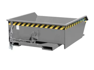 mini-kiepbak,HxLxB 450x1385x1280mm,0,46m³,draagverm. 1000kg,RAL7005 - 1