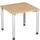 Bureau 4-Poot Hxbxd 680-800X800X800Mm Ronde Buis Beuken