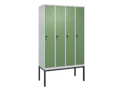 locker voor scheiding van kleding,HxBxD 2120x1200x500mm,4vak