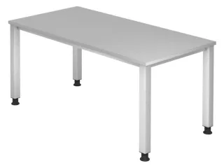 In hoogte verstelbaar bureau,HxBxD 680-760x1600x800mm,blad lichtgrijs - 4