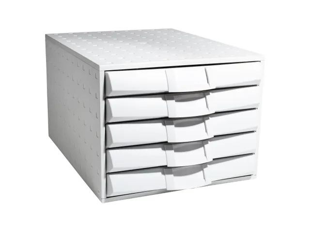 Ladenblok Fantasy Works A4+ met 5 laden Grijs