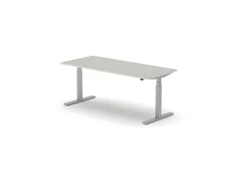 Elektrisch ihv bureau,HxBxD 650-1310x1800x800mm,blad lichtgrijs - 1