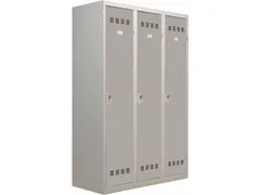 Industriële garderobekast vuile industrie 3 deuren
