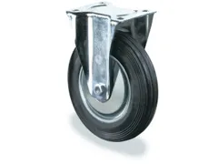 bokwiel,draagverm. 205kg,massief rubber-banden,ØxB 200x50mm,rollager