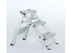 veiligheidstrap,eenzijdig,5treden,Stand H 1,1m,licht metaal