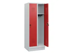 schoollocker,HxBxD 1630x600x500mm,2vak,vak B 300mm,draaigrendel,sokkel