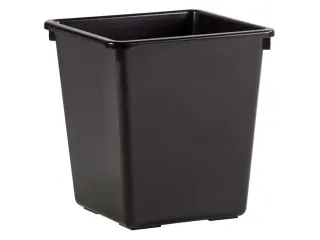 Papierbak Kunststof Vierkant Taps 36cm Hoog Zwart 27 Liter - 5