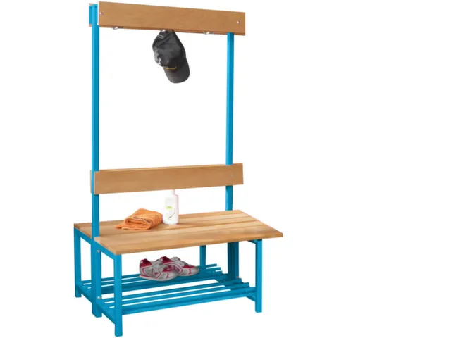 banc double HxLxP 1600x1000x770mm piètement RAL5012