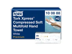 Tork 100888 H2 Xpress compressed Premium Handdoek 2-laags 12x170 stuk