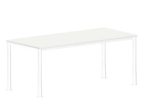 In hoogte verstelbaar bureau,HxBxD 720-840x1800x800mm,Bl-wit
