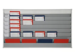 Werkplaats-/Opdrachtplanner Kunststof Profiel 918x1575mm 6 Rijen