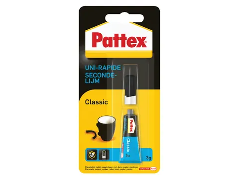 Secondelijm Pattex Classic tube 3gram op blister