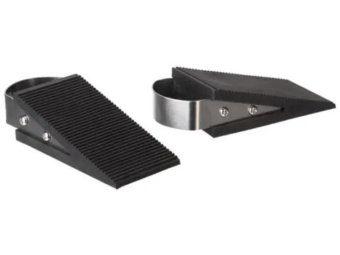 Deurstop rubber zwart 2 stuks