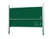 Schoolbord Dubbelvlaksbord 120x200cm Kolom Krijtbord Groen Emaille