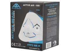 Active Gear FFP2 NR D Stofmasker met Ventiel Doos met 10 Stuks