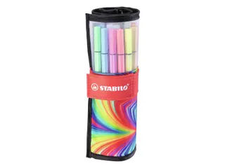 Viltstift STABILO Pen 68/25 Arty roletui medium assorti set à 25 stuk - 1