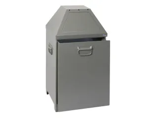 afvalbak,brandbeveiligingsklasse A1,80l,HxBxD 870x450x450mm - 1