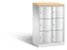 armoire multicases,corps RAL7035,face avant RAL7035