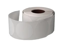 Etiket Rond Wit 25mm Op rol 2000 Stuks