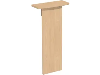 designelement,v. balie,B 500mm,hout,beuken - 3