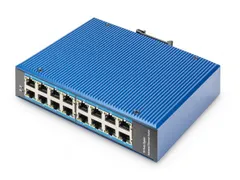 16-poorts Gigabit Ethernet-netwerkschakelaar industrieel onbeheerd