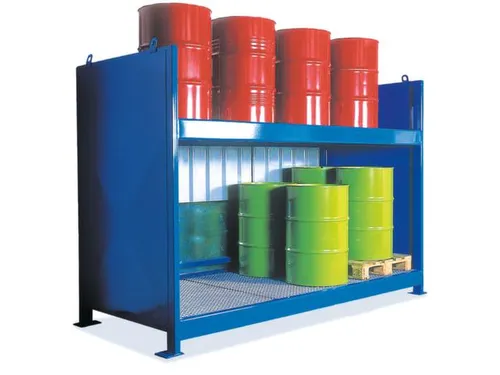 Vatencontainer 2230x3130x1390mm 20x200l 2 Vakniveaus Opvangbak 450l
