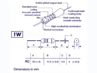 Weerstand 1W 4K7 - 3