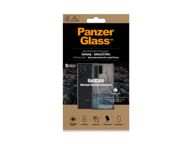 PanzerGlass HardCase Samsung Galaxy S22 Ultra 5G - Smokey Black, Ho
