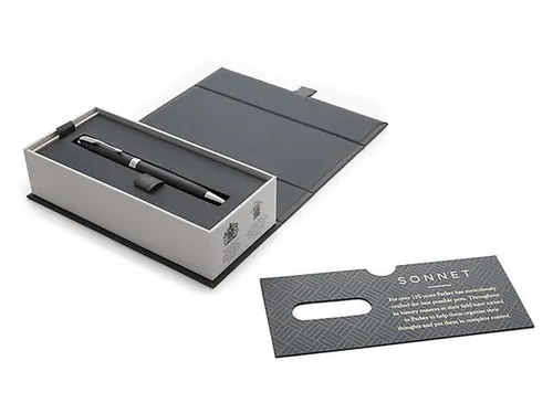 Balpen Parker Sonnet Matte black lacquer CT Medium
