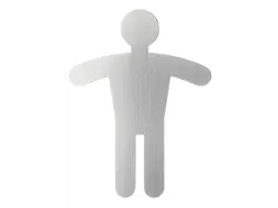 Pictogram Pico Symbool WC Heren RVS