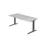 In hoogte verstelbaar bureau,HxBxD 680-850x1800x800mm,blad grijs