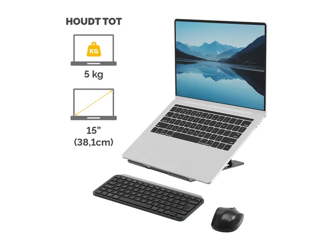 Support ordinateur portable Fellowes Alumia noir