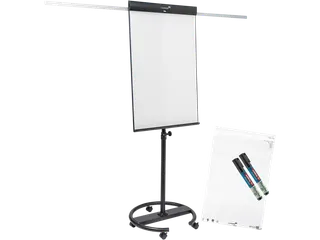 Legamaster SKETCH PRO mobiele flipover ronde voet - 1