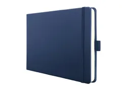 Carnet Conceptum A5 à couverture souple bleu foncé, reliure à point
