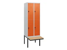 Dubbeldekse dekenkist,HxBxD 1950x600x815mm,2x2vak.,vak B 300mm