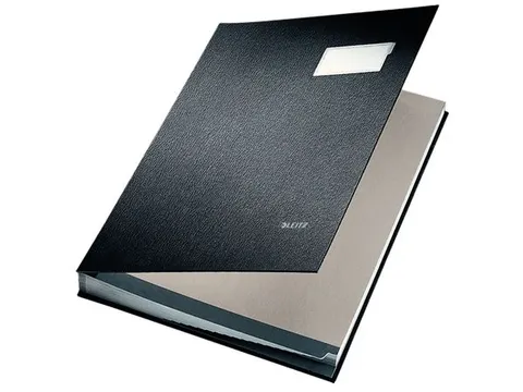 Vloeiboek Leitz 5700 zwart 20 vakken