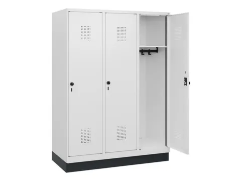 schoollocker,HxBxD 1630x1200x500mm,3vak,vak B 400mm,draaigrendel