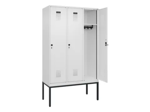locker,HxBxD 2120x1200x500mm,3vak,vak B 400mm,draaigrendel
