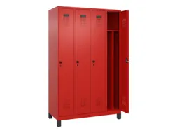 locker voor scheiding van kleding,HxBxD 1950x1200x500mm,4vak