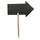 Krijtbord Securit pijl 440x270mm met houten pin