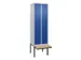 locker voor scheiding van kleding,HxBxD 2120x600x815mm,2vak