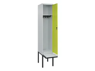 locker met bank,HxBxD 2120x400x815mm,1vak,vak B 400mm,cil.-slot - 2
