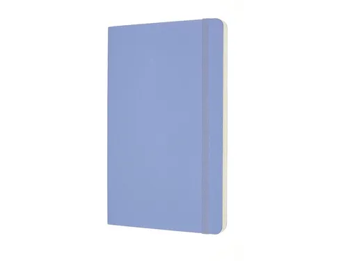 Notitieboek Moleskine large 130x210mm lijn soft cover hydrangea blue