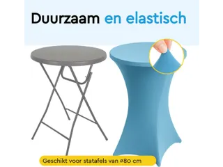 BRASQ Statafelrok Lichtblauw 80cm - 4
