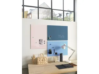 Glasmagneetbord Naga 40x60cm poeder roze - 3