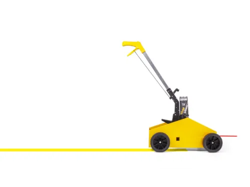 vloermarkeerapparaat,lijn B 30-100mm,m. markeerstok,staal,geel