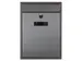 Brievenbus Ibiza Inox Grijs met naamplaatje incl. 2 sleutels 36x26x8cm