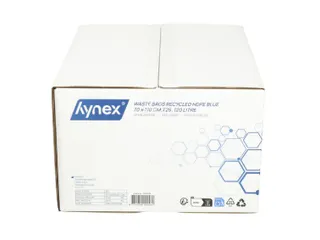Afvalzak Hynex 70x110cm HDPE recycled T25 120L blauw rol à 25 stuks - 8